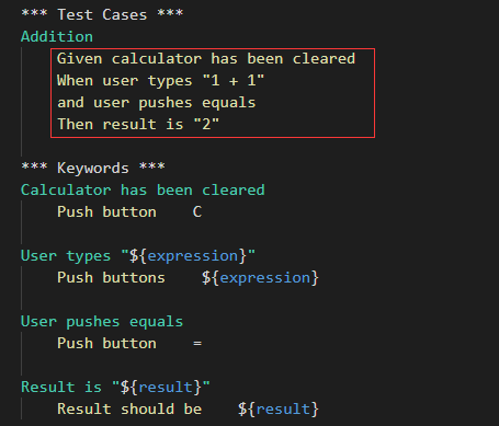 robotframework框架的驱动模式